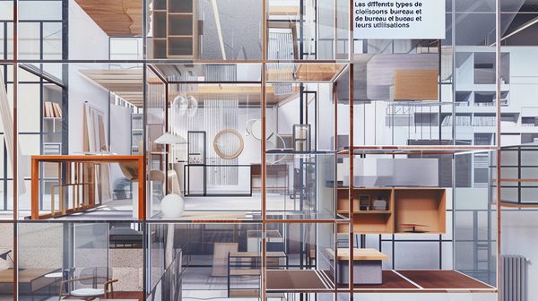 Les différents types de cloisons de bureau et leurs utilisations