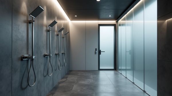 Quelle douche pour votre salle de sport durable et fonctionnelle