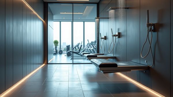Quelle douche pour votre salle de sport durable et fonctionnelle